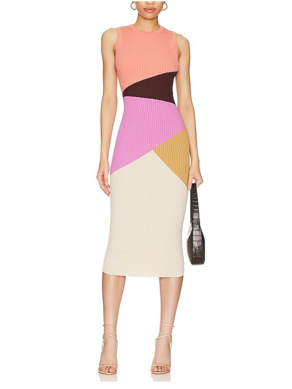 MINKPINK  EVIE KNIT MIDI DRESS SIZE: SMALL